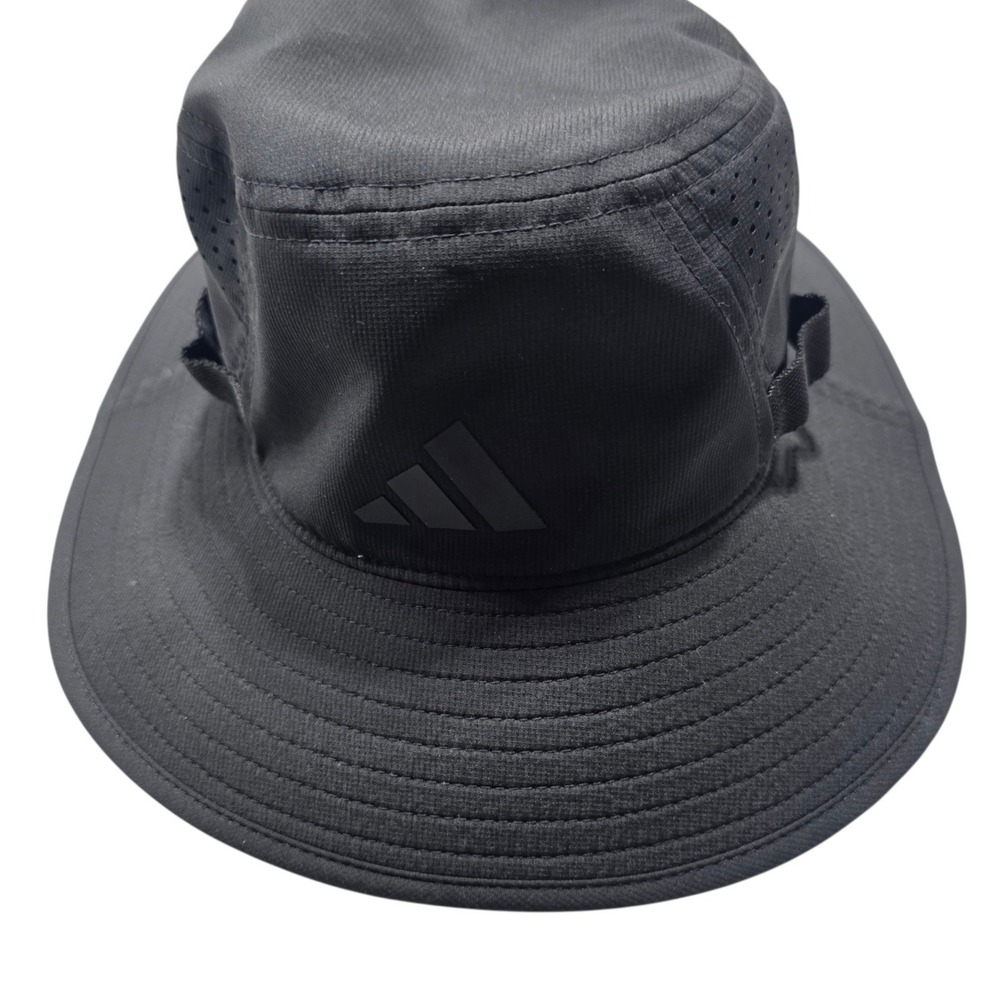 Adidas Climacool Boonie Hat Mens L/XL Black Polyester Adjustable Drawcord